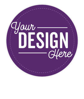 Full Color 2.5 in. Circle Magnet - Color: Team Purple