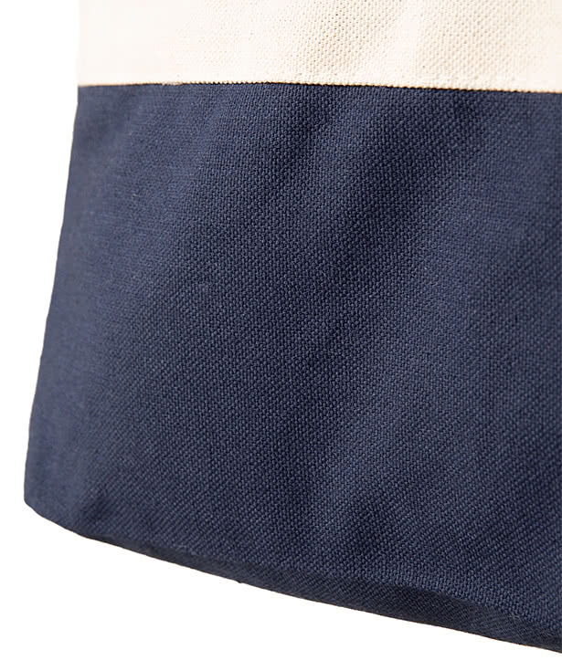 Tri-Color Cotton Canvas Tote Bag