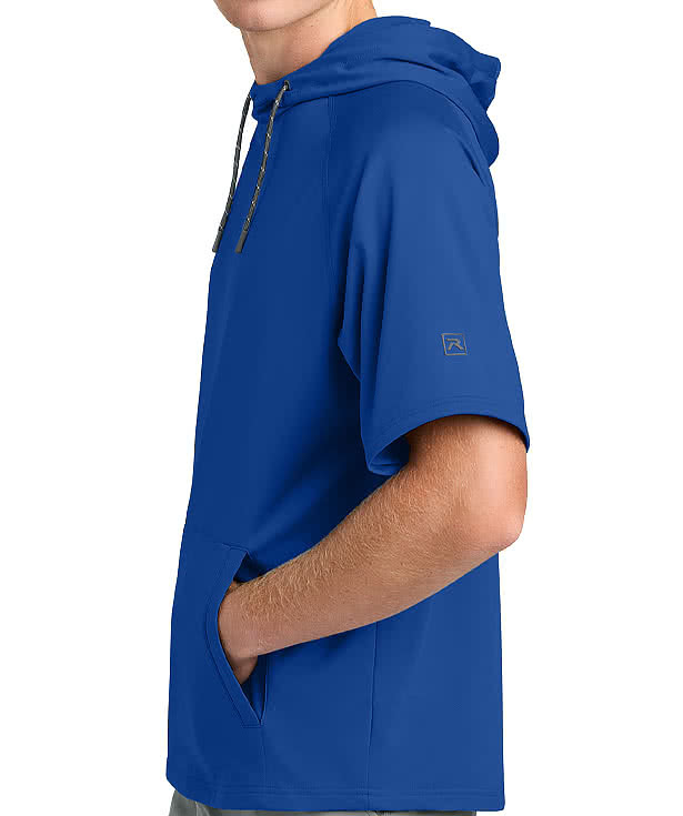 Richardson Charge Performance Fleece Short Sleeve Pullover Hoodie