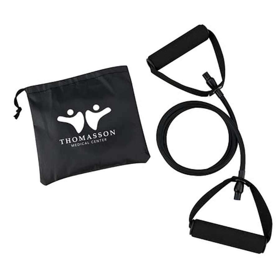 Yoga Stretch Band with Pouch in Black