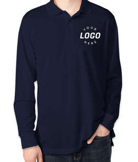 Core 365 Long Sleeve Performance Polo - Color: Classic Navy