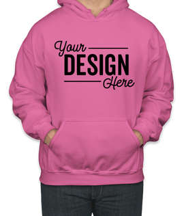 Gildan Midweight 50/50 Pullover Hoodie - Color: Azalea
