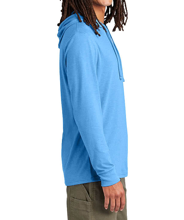 Allmade Tri-Blend Recycled Hooded Long Sleeve T-shirt