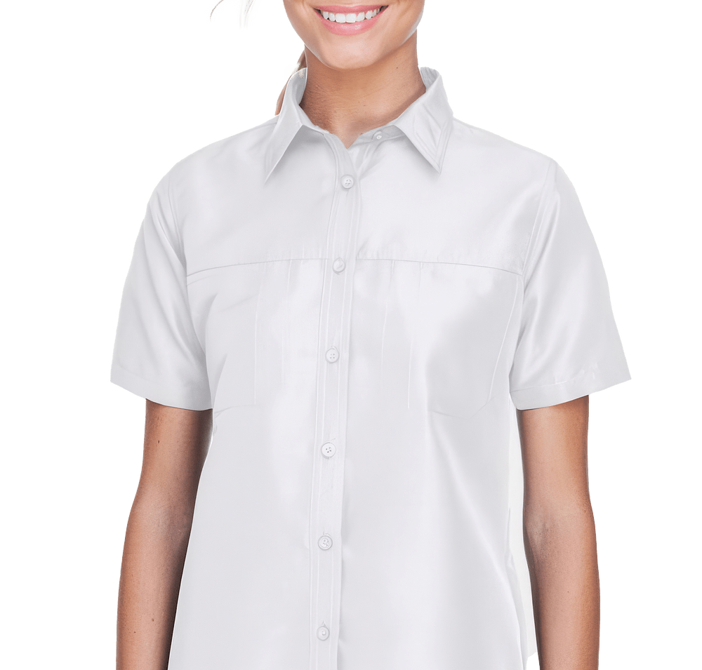 Harriton Women's Key West Performance Short Sleeve Staff Shirt-default