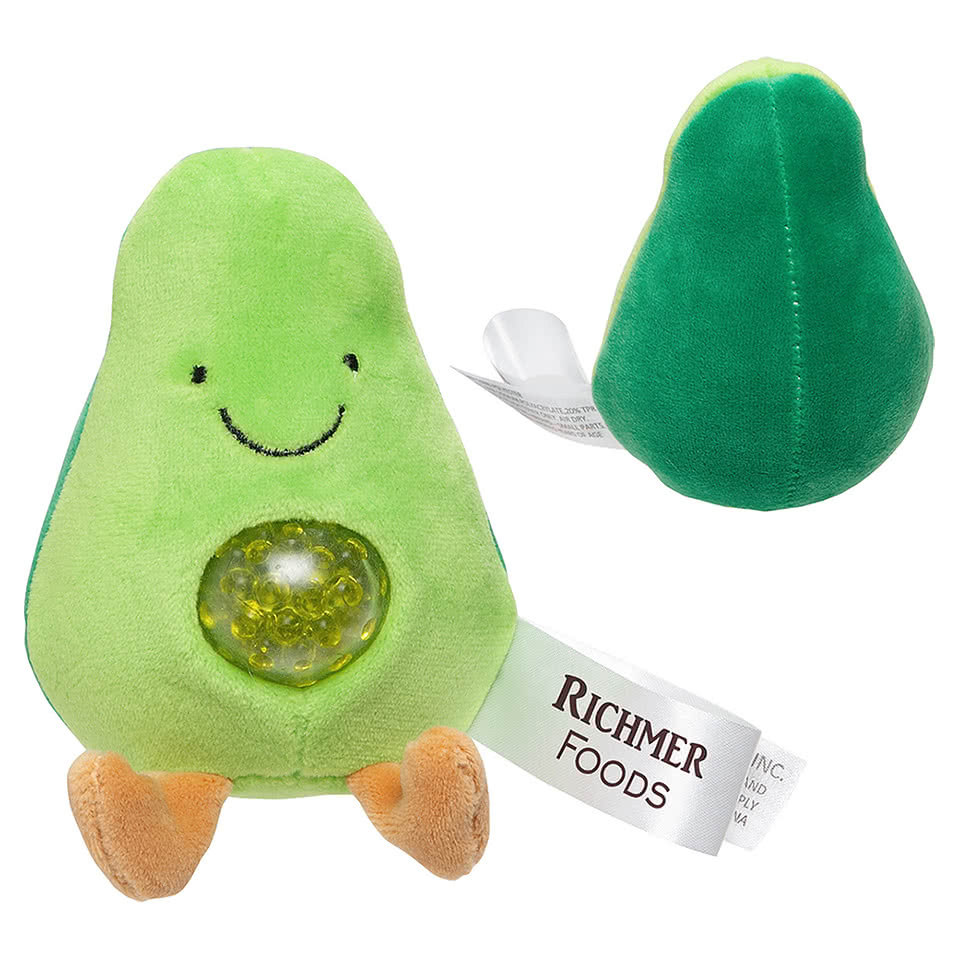 Stress Busters Avocado Plush Gel Stress Reliever