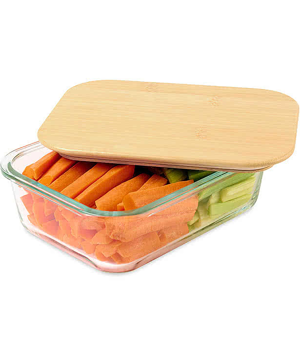 4 Cup Storage Container with Bamboo Lid