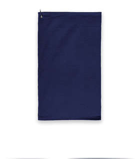 Port Authority Grommeted Microfiber Golf Towel - Color: True Navy