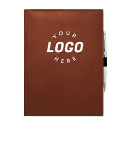 JournalBooks ® Debossed Pedova Large Bound Notebook - Color: Terra Cotta