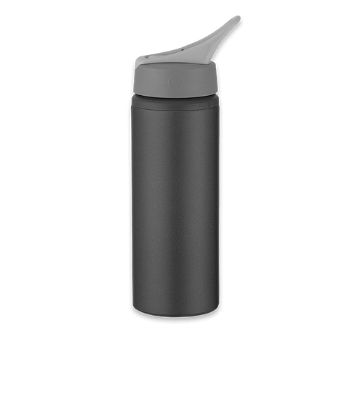 25 oz. Aluminum Bike Water Bottle in Metallic Black