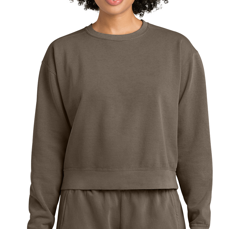 Comfort Colors Women's Garment Dyed Cropped Crewneck Sweatshirt-default