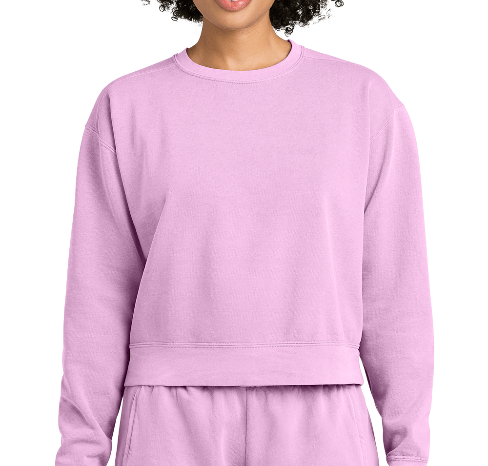 Comfort Colors Women's Garment Dyed Cropped Crewneck Sweatshirt-default