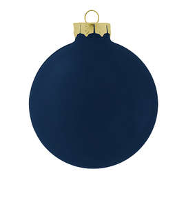 Glass Ball Tree Ornament - Color: Matte Navy