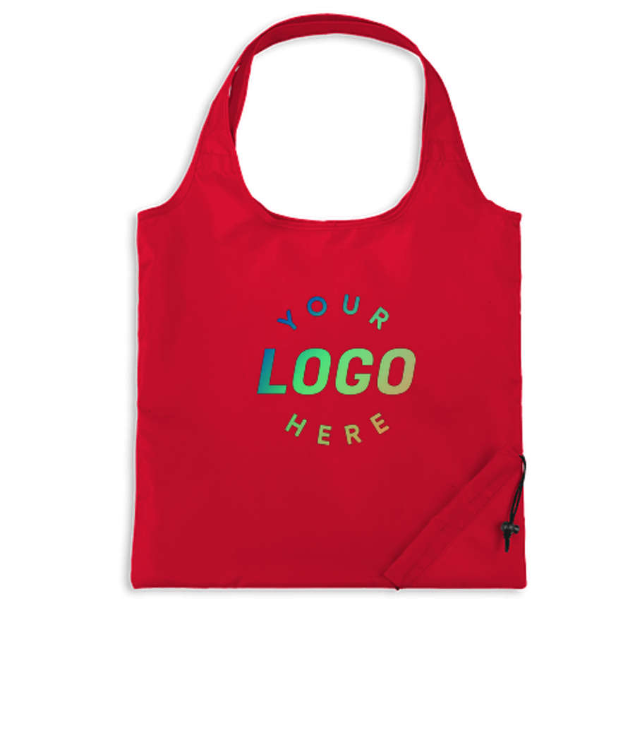 Bungalow Foldaway Shopper Tote Bag in Red