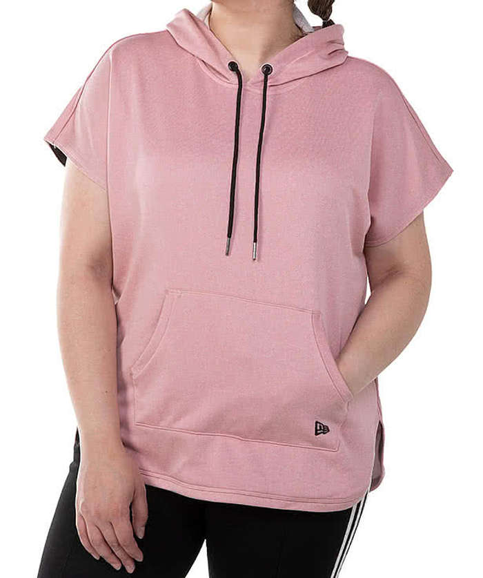 New Era Women's Performance Terry Short Sleeve Hoodie 