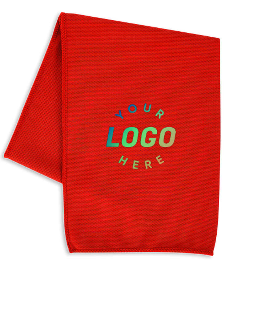 Recycled Sport Cooling Towel in Red