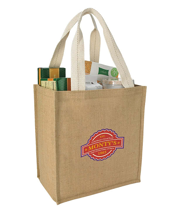 Medium Jute Grocery Tote Bag