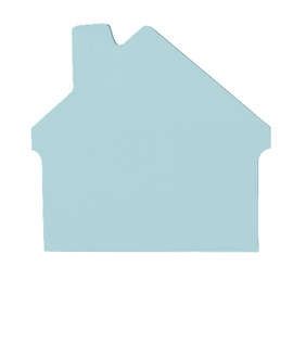 3M House Post‑it® Note - 25 sheets/pad - Color: Recycled Sky Blue