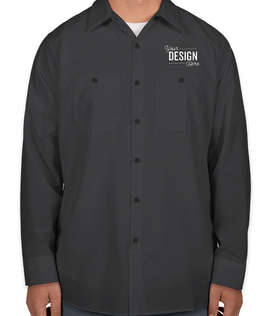 Canada - Red Kap Long Sleeve Industrial Work Shirt - Color: Navy