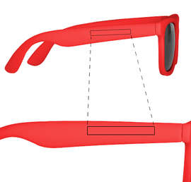 Youth Matte Sunglasses - Color: Red