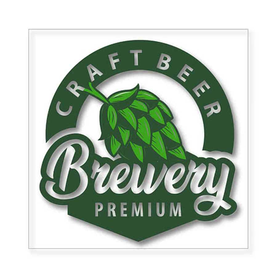 Full Color 5 in. Clear Square Sticker in Clear