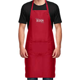 Port Authority Stain Release Extra Long Full Length Apron - Color: Red