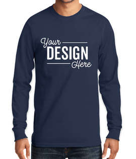Port & Company Tall Essential Long Sleeve T-shirt - Color: Navy