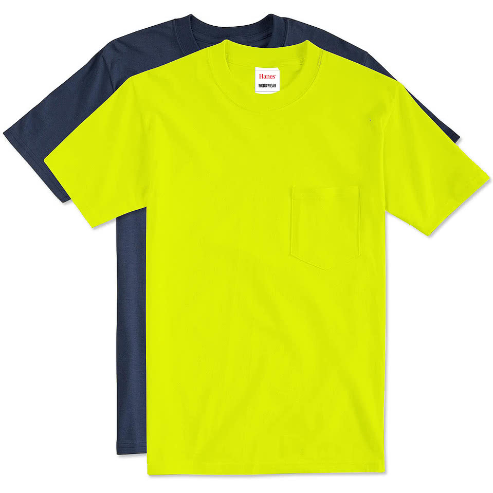 Hanes X‑Temp Workwear Pocket T‑shirt - Embroidered