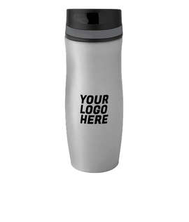 Full Color 14 oz. Persona Wave Trail Vacuum Insulated Tumbler - Color: Gray / Gray
