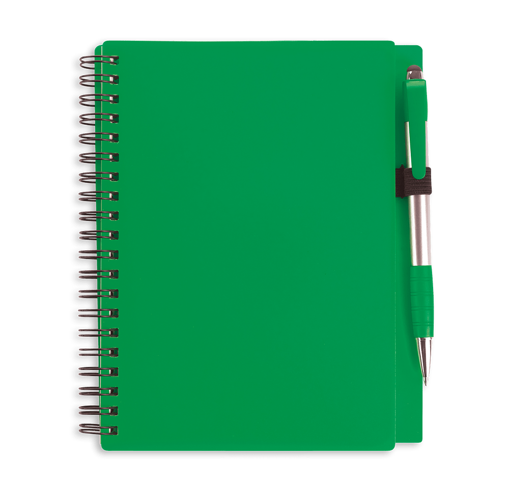 Combo Soft Cover Spiral Notebook with Element Stylus Pen-default