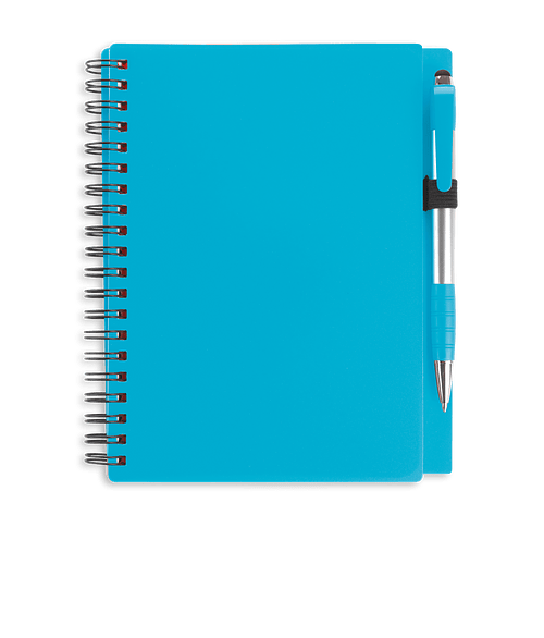 Combo Soft Cover Spiral Notebook with Element Stylus Pen in Turquoise