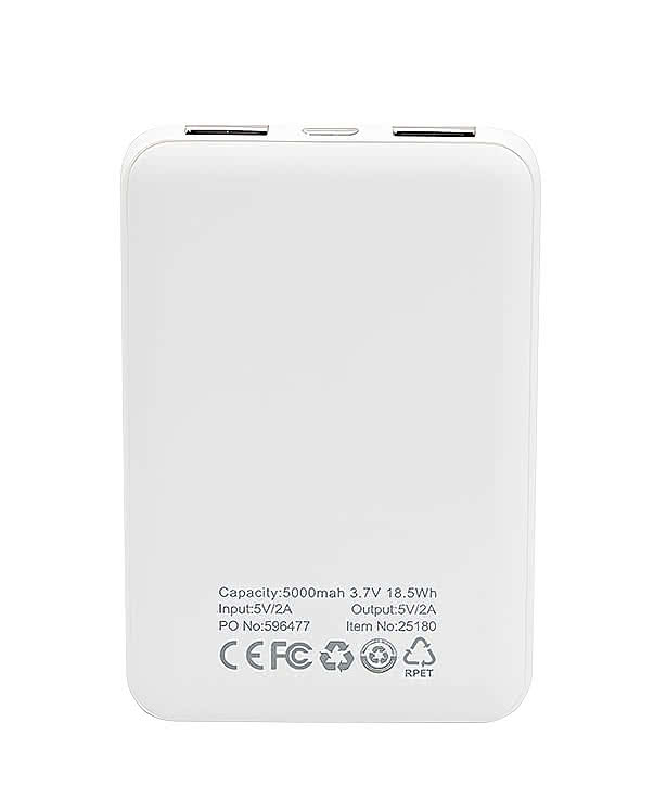 Recycled 5,000 mAh Portable Power Bank