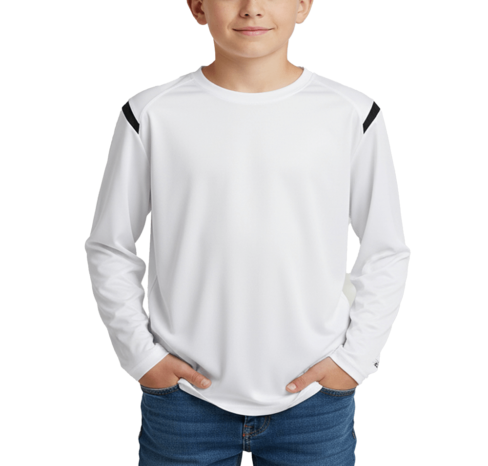 Badger Youth On The Rise Sport Paneled Long Sleeve Performance Shirt-default