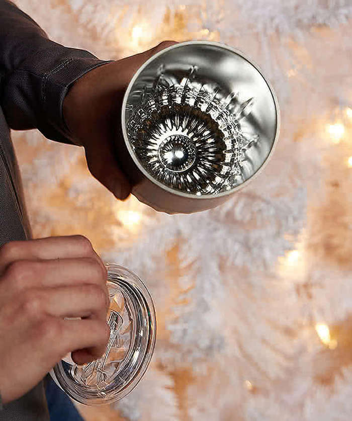 Full Color 16 oz. Elite Geometry Stainless Steel Insulated Tumbler