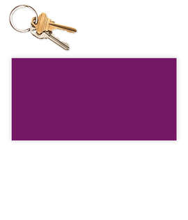 7.5 in. x 3.75 in. Rectangular Bumper Sticker - Color: Plum