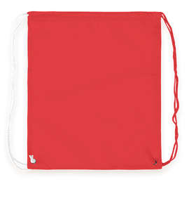 Spirit Two-Tone Drawstring Bag - Color: Red / White
