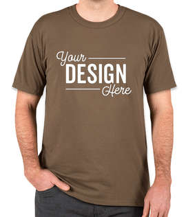 Soffe Military USA-Made 100% Cotton T-shirt - Color: Woodland Brown