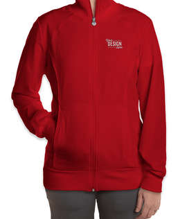 Cherokee Women's Infinity Full Zip Warm-Up Scrub Jacket - Color: Red