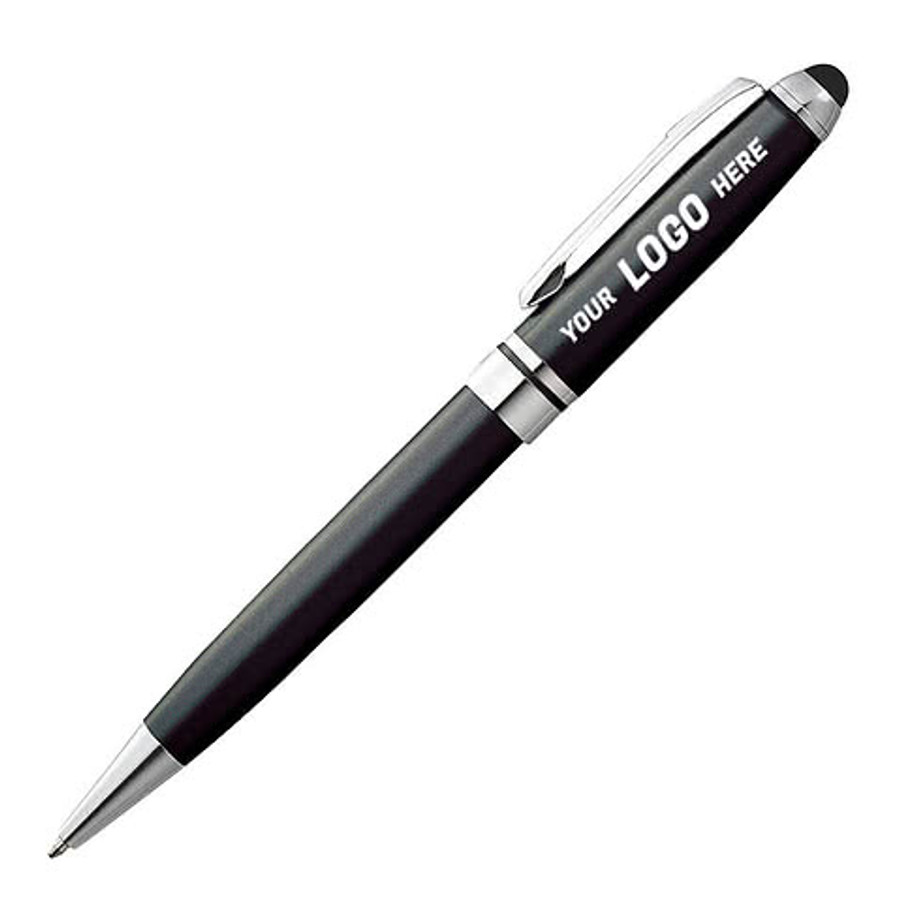 Bristol Ballpoint Stylus Pen (black ink) in Silver
