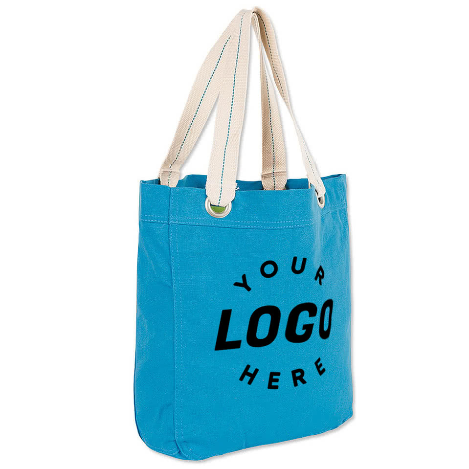 Port Authority Garment Washed Cotton Canvas Contrast Tote Bag