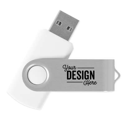 Rotate USB Flash Drive 2GB - White
