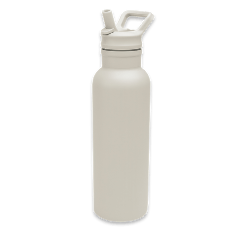 17 oz. Hailey Recycled Stainless Steel Water Bottle in Cream