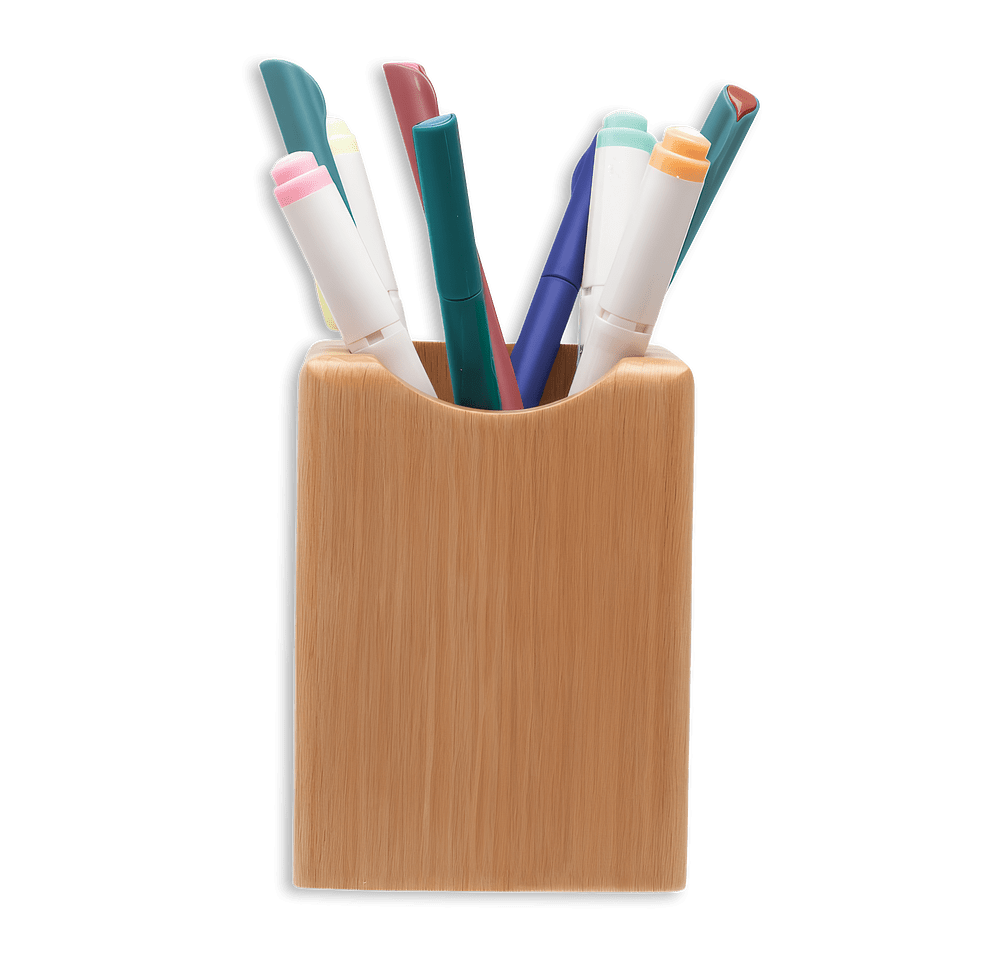 Natural Beechwood Pencil Holder-default