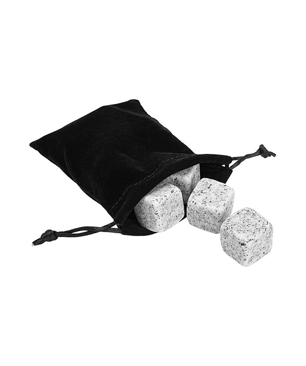 Whiskey Stone Ice Cubes in FSC Bamboo Box