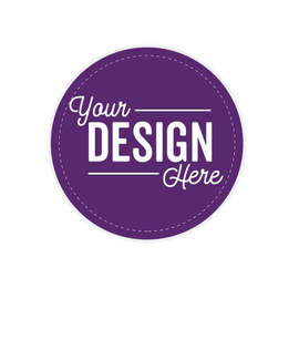 Full Color 3 in. Circle Magnet - Color: Team Purple