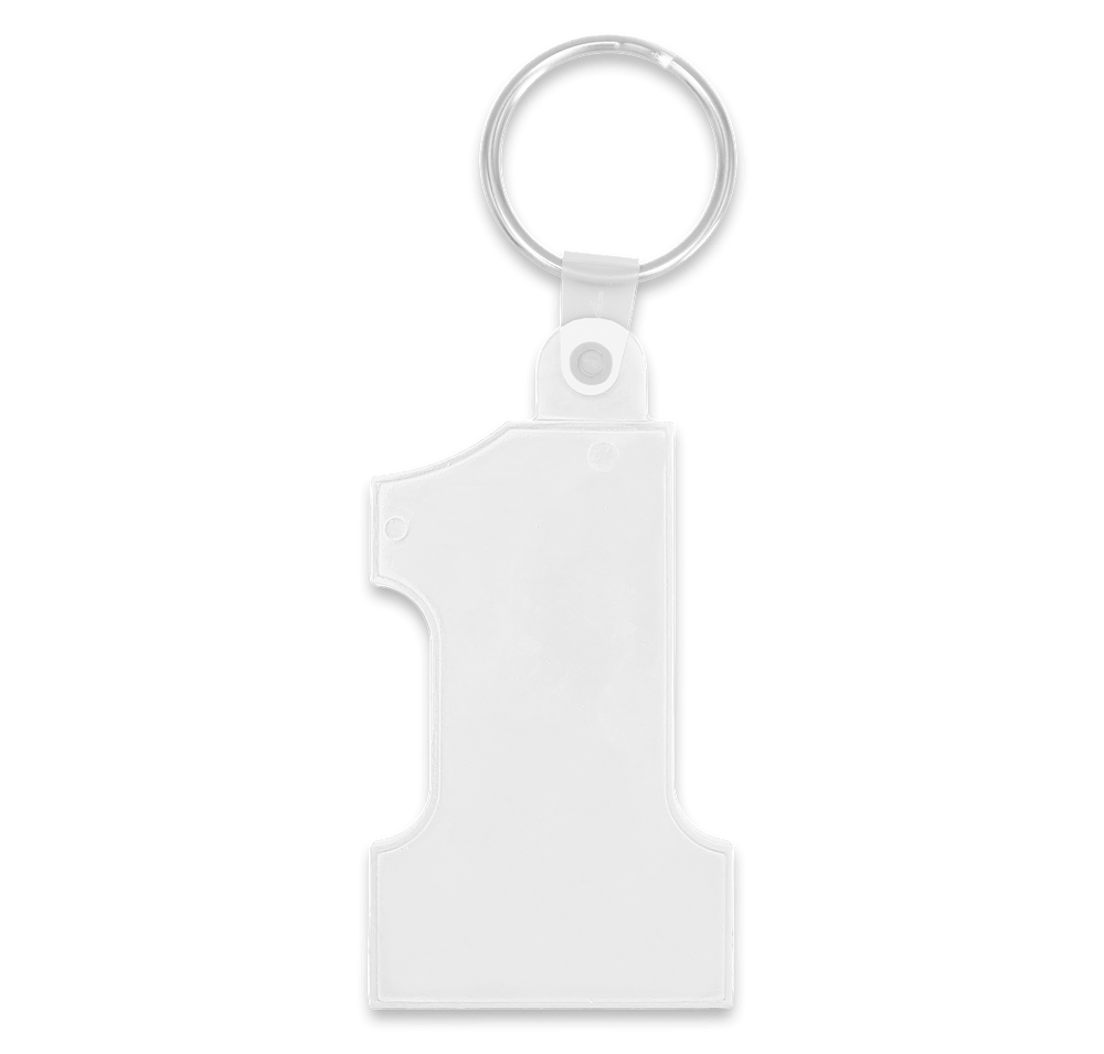 Number One Shaped Keychain-default