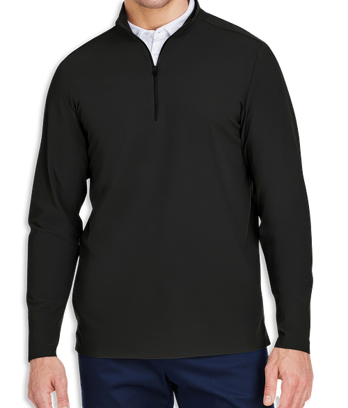Devon & Jones CrownLux Windsor Performance Quarter Zip - Printed in Black