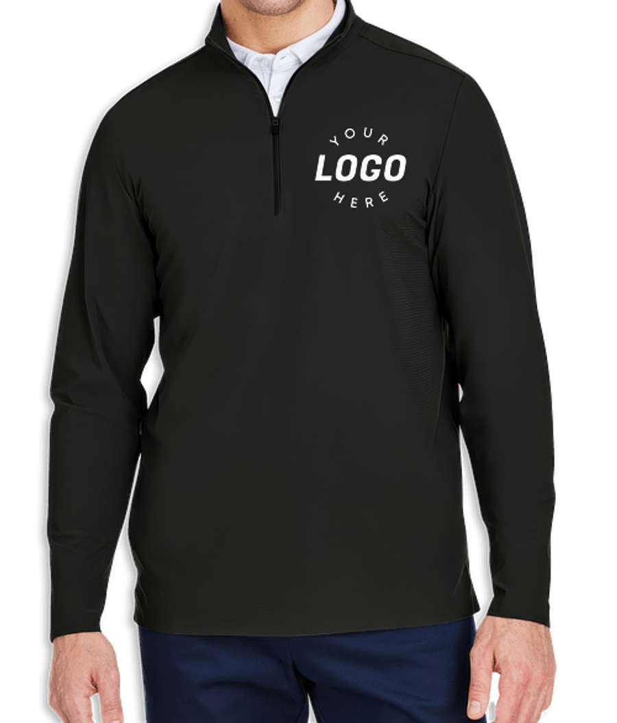 Devon & Jones CrownLux Windsor Performance Quarter Zip - Printed in Black