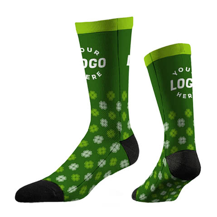 St. Patrick's Day Crew Socks in Green
