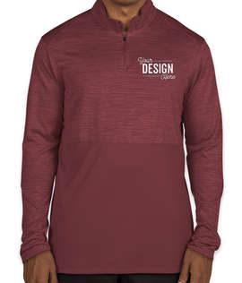 Augusta Tonal Heather Quarter Zip Performance Shirt