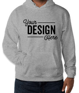Hanes EcoSmart 50/50 Pullover Hoodie - Color: Light Steel